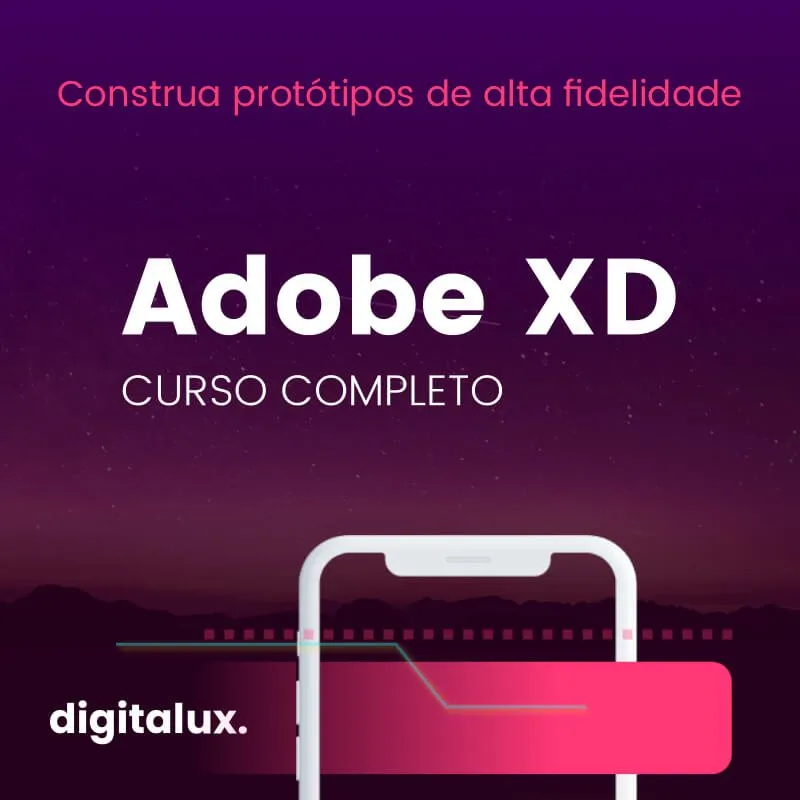 Capa de Baixar Adobe XD: Curso Design UX Completo do Zero ao Avançado