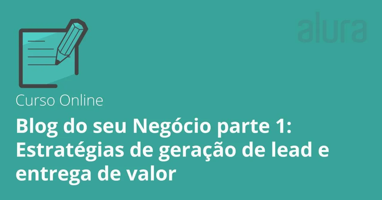 Capa de Marketing para Negócios Alura: Baixar Curso Completo