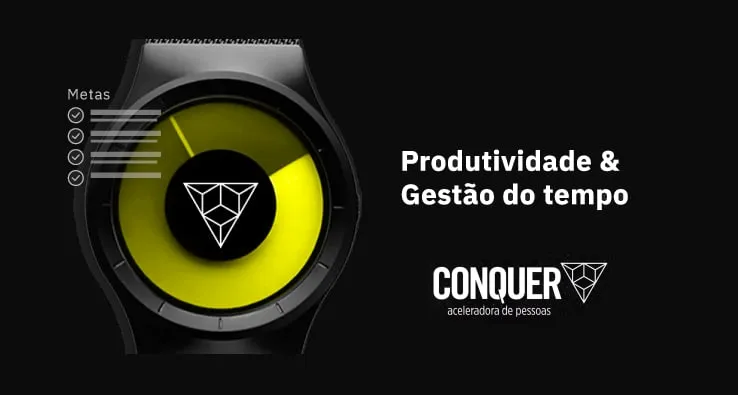 Capa de Baixar Curso Produtividade e Gestão do Tempo CONQUER PDF