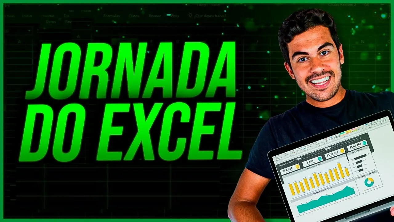 Capa de Jornada do Excel Download: Dashboard Completo em 11h 52m