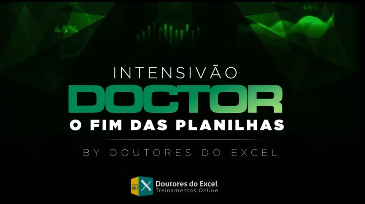 Capa de Intensivão DOCTOR Excel: Baixar Curso Completo 2021