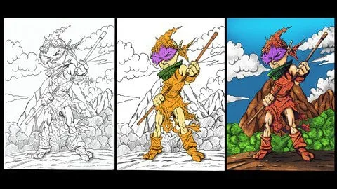 Capa de Baixar Master Class: Personagem do Lápis à Pintura Digital [Completo]