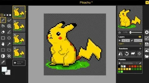 Capa de Baixar Curso Pixel Art com Piskel: Yuri Medeiros – Completo