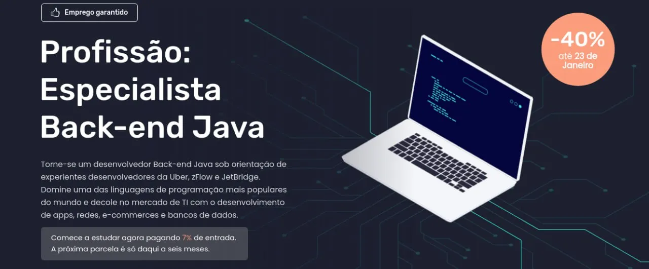 Capa de Baixar Curso Back-End Java EBAC: Domine a Programação