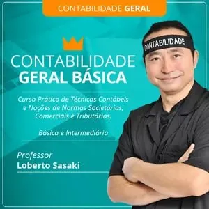 Capa de Contabilidade Geral Loberto Sasaki: Baixar Curso Completo Agora!
