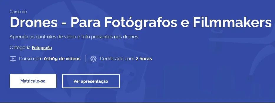 Capa de Curso Drones AvMakers: Baixar Fotografia e Filmmaking Completo