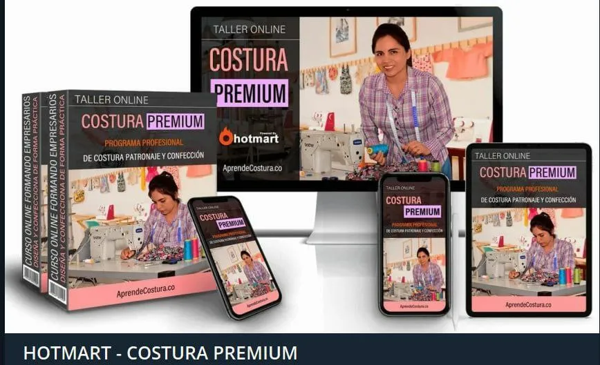 Capa de Hotmart: Curso Costura Premium Download Rápido e Completo