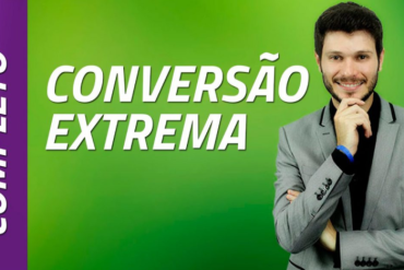 Capa do curso Conversão Extrema de Tiago Tessmann com elementos de tráfego e conversão digital.