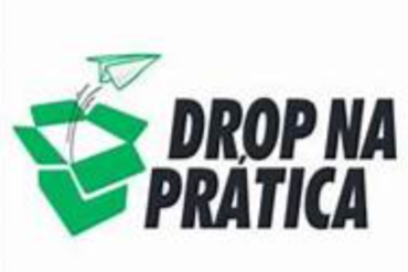 Imagem ilustrativa do curso Drop Na Prática, mostrando um notebook com gráficos de crescimento e um símbolo de dinheiro.