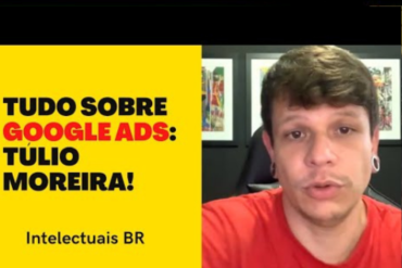 Tulio Moreira apresentando curso Google Ads para Dropshipping com foco em tráfego pago e conversão
