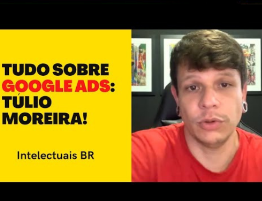 Tulio Moreira apresentando curso Google Ads para Dropshipping com foco em tráfego pago e conversão