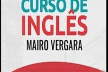 Capista do Curso de Inglês Mairo Vergara 5.0, com logo do curso e foto do autor