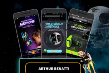 Capa do curso Landing Canva de Arthur Benatti com design profissional e chamativo