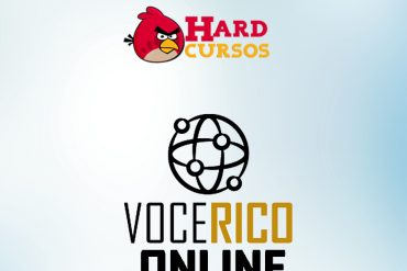 Capas do curso Rico Online de Fábio Oliveira com elementos de marketing digital.