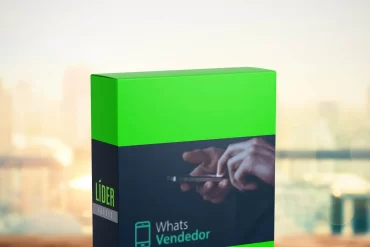 Curso Whats Vendedor: Captura de tela mostrando a interface do curso online e exemplos de vendas no WhatsApp.