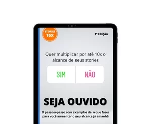 Pessoa usando celular para criar Stories 10x com estratégias de SEO e copywriting.