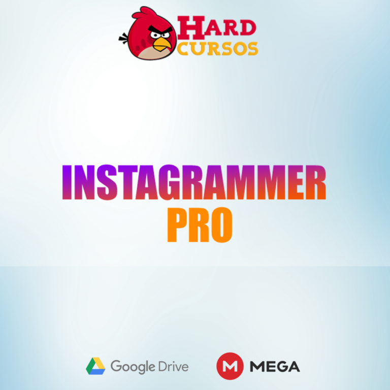 Capa do curso Instagrammer Pro Hyeser com ícones de crescimento e dinheiro