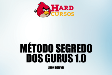 Banner promocional Método Segredo dos Gurus 1.0 Jhon Deivyd com ícones de gráfico e dinheiro