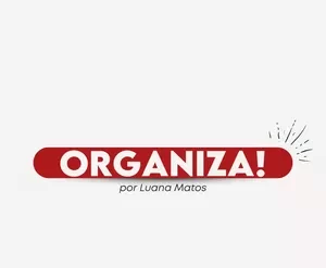 Capa do curso Organiza Luana Matos para download e aprendizado de rotina organizada e gerenciamento de tarefas.